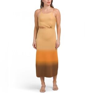 SANDRO Tie Dye Midi Dress